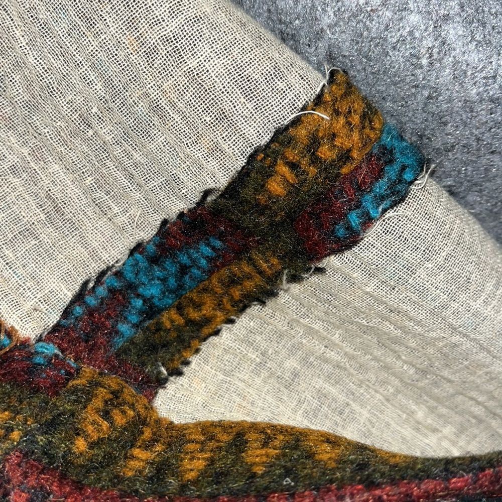 Vintage Homemade Navajo print blanket retro 50's-60's winter Coat jacket M - Picture 11 of 11